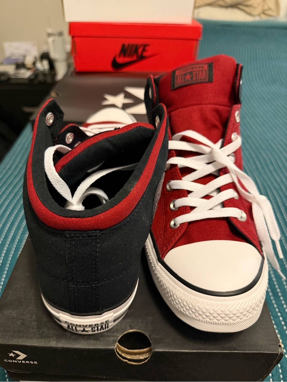 Converse Black and White High-Top Sneakers